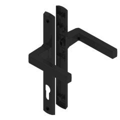 PALLADIUM FRENCH DOOR SET 85MM PITCH & 29 LEVER Black