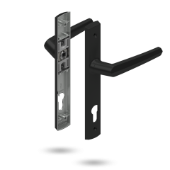 PALLADIUM DOUBLE CYLINDER SET 85MM PITCH & 27 LEVER Black