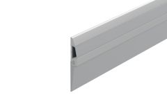 DOOR BOTTOM SWEEP SEAL W/ SILICON BLADE SILVER (1000MM) Silver