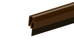 PLASTIC DOOR BOTTOM SEAL BROWN (930MM) Brown