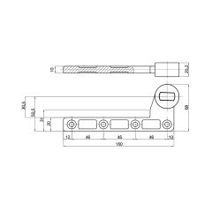 OFFSET ARM (BOTTOM) LH, RH No Finish