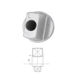 LH OFFSET 3DEG EXTENDED SPINDLE +25MM No Finish