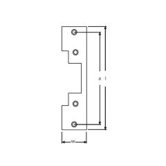 ES100/110 C-TYPE SQ CNR S/STEEL F/PLATE No Finish