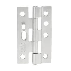SECURITY SCREEN DOOR HINGE WITH SAFETY PRONG - SS TP Satin Stainless