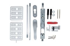 TBL LKG + UNO HDL SC + STD RODS & TIPS + SECURITURN Satin Chrome