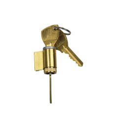LW9 5 PIN EXTERNAL CYLINDER ASSEMBLY KEY-02 Satin Chrome Pearl