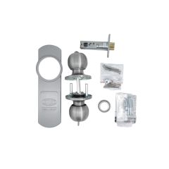 NEXION CONSTRUCTION LOCKSET 5PIN PROJECT KEYED WITH 60MM BACKSET LATCH Satin Stainless Steel