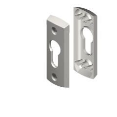 PALLADIUM BIFOLD HIGH PROFILE CYLINDER ESCUTCHEON SET Polyester Powdercoat