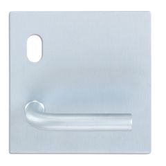 200 EXTERIOR PLATE WITH CYLINDER HOLE & 98 LEVER LH Satin Stainless
