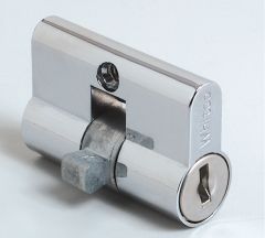 W8437 CYLINDER AND KEY 10 X DISC PROFILE #72105 Satin Chrome