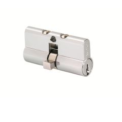 WHITCO EURO DOUBLE CYLINDER 35/35MM LAZY CAM C4 6 PIN KD TP Chrome Plate