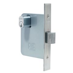 3571 - MORTICE DEADLOCK CYLINDER BOTH SIDES Satin Chrome