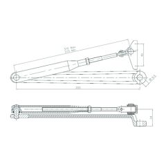 7714 SERIES STANDARD ARM ASSEMBLY Silver