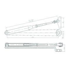 7726 SERIES STANDARD ARM ASSEMBLY Silver