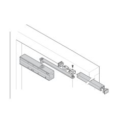 7726 SERIES SLIDE ARM & RAIL KIT Satin Stainless Steel