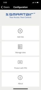 SMARTAIR WIRELESS REMOTE OPENING MOBIL APP