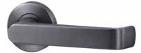LEVER V1 PASSAGE SET WITH LATCH Satin Gun Metal PVD