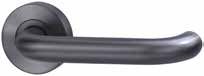 LEVER V2 PASSAGE SET WITH LATCH Satin Gun Metal PVD