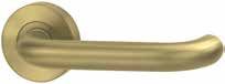 LEVER V2 PASSAGE SET WITH LATCH Satin Brass PVD