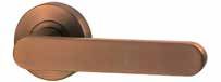 LEVER V3 PASSAGE SET WITH LATCH Satin Bronze PVD