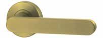 LEVER V3 PASSAGE SET  WITH LATCH Satin Brass PVD