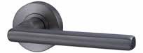 LEVER V4 PASSAGE SET WITH LATCH Satin Gun Metal PVD