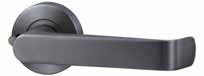 LEVER V1 PRIVACY SET WITH LATCH Satin Gun Metal PVD