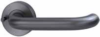 LEVER V2 PRIVACY SET WITH LATCH Satin Gun Metal PVD