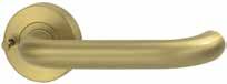 LEVER V2 PRIVACY SET WITH LATCH Satin Brass PVD
