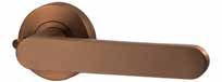 LEVER V3 PRIVACY SET WITH LATCH Satin Bronze PVD