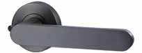 LEVER V3 PRIVACY SET WITH LATCH Satin Gun Metal PVD