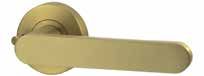 LEVER V3 PRIVACY SET WITH LATCH Satin Brass PVD