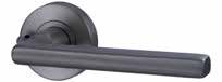LEVER V4 PRIVACY SET WITH LATCH Satin Gun Metal PVD