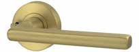LEVER V4 PRIVACY SET WITH LATCH Satin Brass PVD