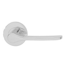 VELOCITY 55MM ROUND MORTICE LEVER SET & 34 LEVER SC TP Satin Chrome