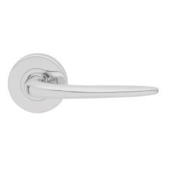 VELOCITY 55MM ROUND MORTICE LEVER SET & L1 LEVER SC Satin Chrome
