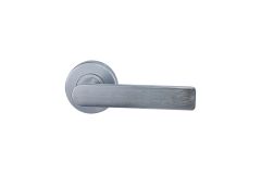 VELOCITY 55MM ROUND PASSAGE SET & L3 LEVER SC TP Satin Chrome