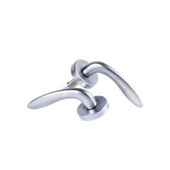 VELOCITY 55MM ROUND PASSAGE SET & L1 LEVER SC TP Satin Chrome
