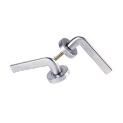 VELOCITY 55MM ROUND PASSAGE SET & L4 LEVER SC TP Satin Chrome