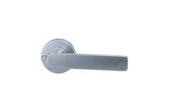 VELOCITY 55MM ROUND PRIVACY SET & L3 LEVER SC DP Satin Chrome