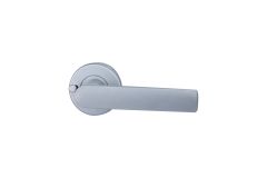 VELOCITY 55MM ROUND PRIVACY SET & L3 LEVER SP DP Satin Chrome Pearl