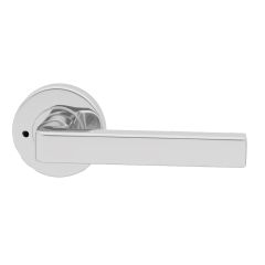 VELOCITY 55MM ROUND PRIVACY SET & 29A LEVER SC TP Satin Chrome