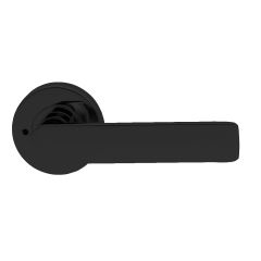 VELOCITY 55MM ROUND PRIVACY SET & L3 LEVER MBK Matt Black