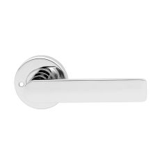 VELOCITY 55MM ROUND PRIVACY SET & L3 LEVER SC TP Satin Chrome