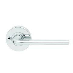VELOCITY 55MM ROUND PRIVACY SET & L4 LEVER SP DP Satin Chrome Pearl