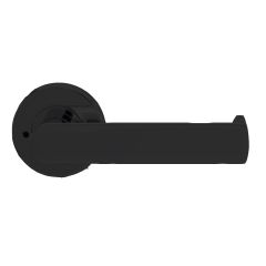 VELOCITY 55MM ROUND PRIVACY SET & L8 LEVER MBK TP Matt Black