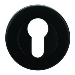 VELOCITY 55MM ROUND EUROPEAN CYLINDER ESCUTCHEON Matt Black