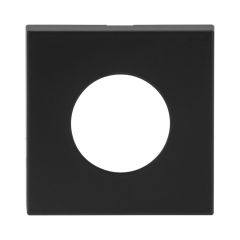 VELOCITY SMALL ROSE SQUARE TRIM PASSAGE MBK - 1 PAIR Matt Black