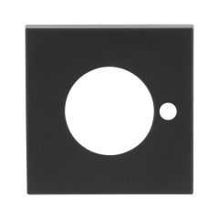 VELOCITY SMALL ROSE SQUARE TRIM PRIVACY MBK - 1 PAIR Matt Black