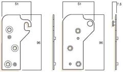 HOOK HINGE TP Non Standard